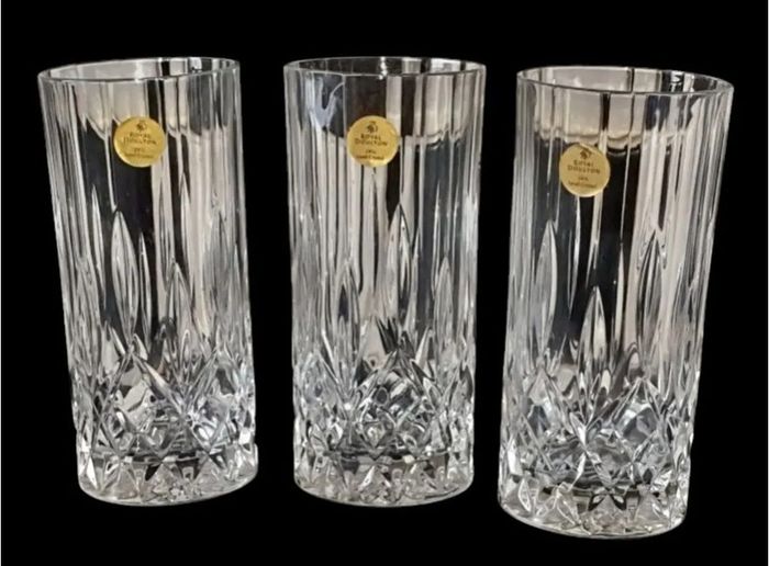 Royal Doulton 24% Lead Crystal Tumblers Trilogy