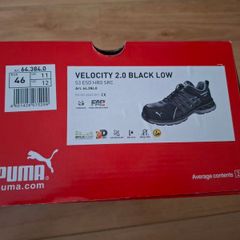 Puma Velocity 2.0 Black low Safety Shoe UK 11