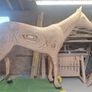 Life Size Replica Solid Wooden Horse Image 3