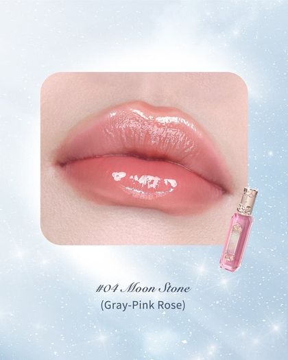 Flower Knows Moonlight Mermaid Collection Jewelry Lip Gloss in GE04 Moon Stone