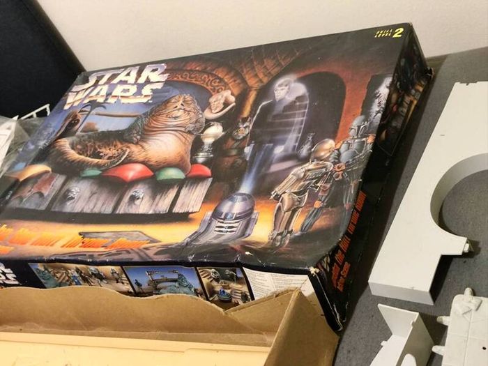 Vintage Star Wars Jabba The Hutt Throne Room Action Scene Amt Ertl Model Kit Return Of The Jedi 1995 Luke Skywalker Tatooine