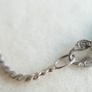 Vintage Sterling Silver Braided Chain  Necklace. length 17" - 2,90g Image 6