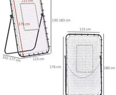 foldable football rebounder net