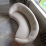 cream leather sofa Image 5