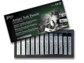 Gallery by Mungyo: Artist's Soft Pastels (12 Greytone)