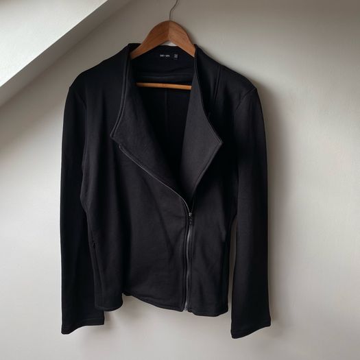 Saint + Sofia Organic Cotton Black Jacket