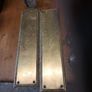 pair of pld brass handles and plates Image 2