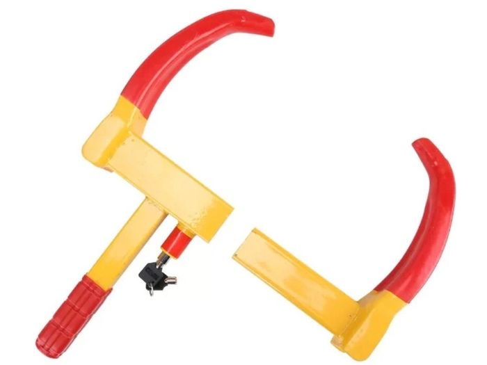 New Heavy Duty Security Wheel Clamp 2 Key Anti-Theft Lock Car Trailer Caravan