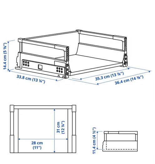 Ikea Ekestad Kitchen Doors & Maximera Drawers