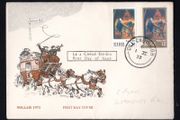 1973 Ireland Christmas Commemorative Stamp Addressed First Day Cover (FDC) with Baile Atha Cliath (Kilkenny) cancel