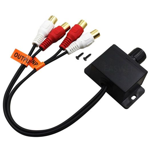 New Car Home Audio Amplifier Bass RCA Gain Level LC-1
