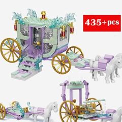 Lego style bricks. Princess Carriage and Castle.