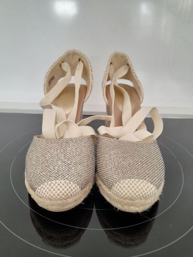 New Look gold espadrilles