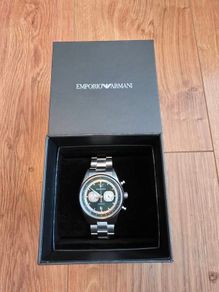 Armani Chronograph Green men's watch