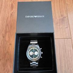 Emporio Armani Green Dial Chronograph Watch