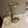 Tall Kerry Vintage Crafted  glass eleven inch hand made glass pitcher Image 3