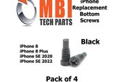 iPhone 8 8 Plus SE2 SE3 2020 SE 2022 Replacement Bottom Dock Screws Black