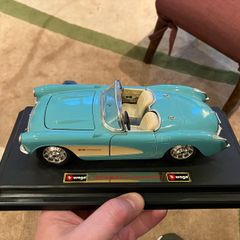 Burago 1957 Chevrolet Corvette Display model car 30 years old