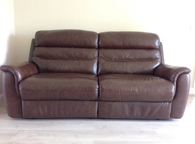3 Seater Leather Electric Recliner