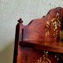 Antique Japanese inlaid & laquered with mother of pearl detail 3 tier corner shelf Image 6