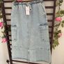 skirt bnwt utility style denim skirt size small sisters point premium boutique brand Image 3