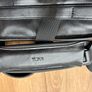 TUMI Leather Deluxe Laptop Bag Black Image 6
