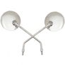 Round Motorcycle Mirrors - Chrome Image 2