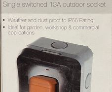 BG single switched 13A outdoor Electrical Socket