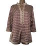 Brown Gold kaftan Small satin top Postage included Image 2