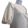 Size 6 River Island off white ruffle maxi dress Image 5