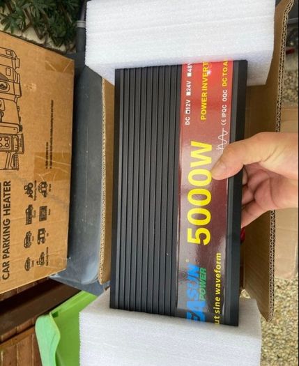 New  Pure Sine Wave Inverter DC 12v 24v AC 220v Power 5000W Car Inverter Converte With LED Display