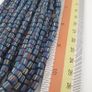Vintage African Style Stripe Pattern 5.5 - 6 mm Glass Beads Necklace Image 2