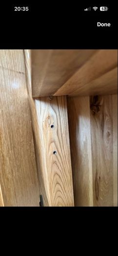 Solid oak sideboard