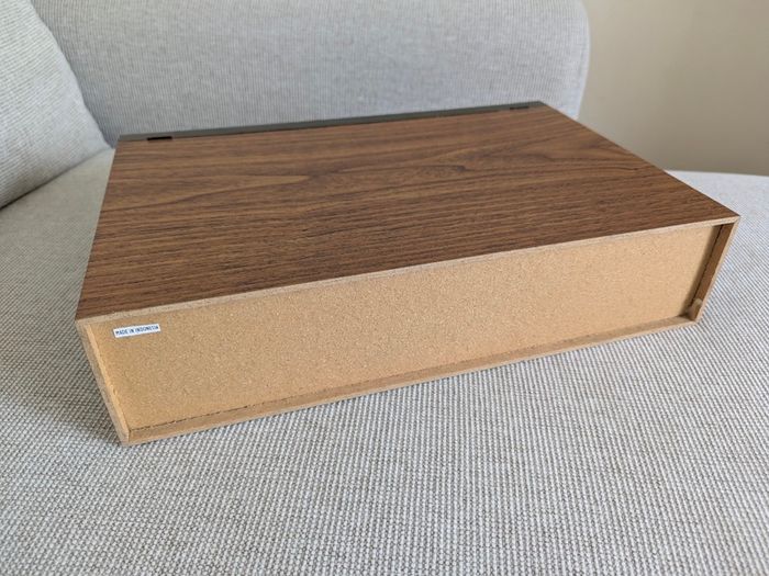 Vintage 36 Cassette Tape Storage Cabinet 3 Drawer Holder Woodgrain Audio Tape Organiser