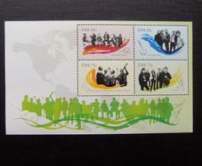 Ireland 2006.Irish Music.Minature Sheets.MNH.Chieftains,Dubliners.,Altan.Clancy Brothers and Tommy Makem.
