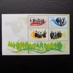 Ireland 2006.Irish Music.Minature Sheets.MNH.Chieftains,Dubliners.,Altan.Clancy Brothers and Tommy Makem.