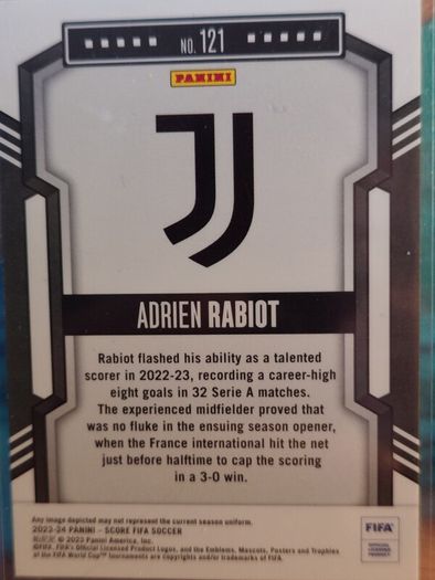 Juventus Adrien Rabiot Panini 1/15