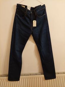 Mens Levis 502" Taper Jeans in blue.