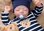 Reborn Babies - 17 Inches Handmade Lifelike Baby Dolls Boy Soft Cloth Body with Feeding Kit, Like a Real Baby (FREE POSTAGE)