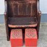 Victorian 2 seater pew or bench Image 3