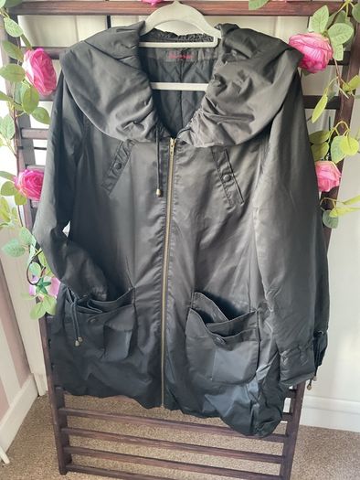 jacket miss selfridge shawl collar parka inspired jacket size 12