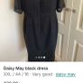Daisy May black dress size 16 Image 4