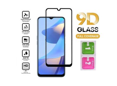 For Oppo A16 / A16s Tempered Glass 9D Screen Protector Full Coverage Glue New - FHT02OPPTEM