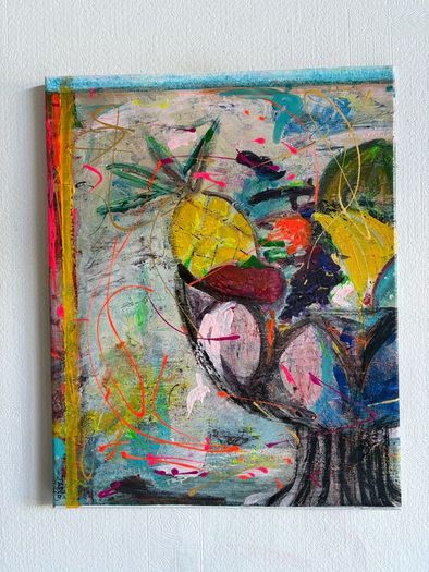Original Painting Irish Eclectic Kitchen Art Fruit Art