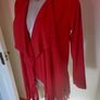 Kate+Pippa red suede imitation fringe light jacket blazer size UK12/14 EU40/42 Postage included Image 2