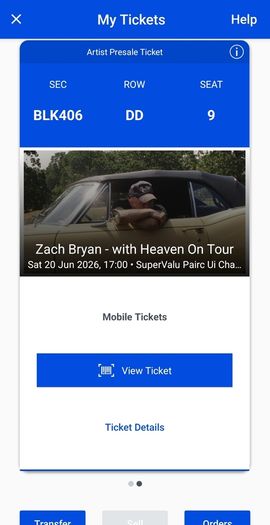 2 Zach Bryan Tickets