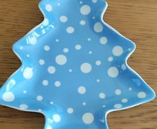 Christmas tree plate