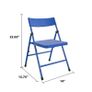 Cosco Safety 1st kids pinch-free folding chair 4-pack-Blue | 14301BLU4E Image 2