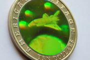 Space Shuttle Hologram 10 Dollars coin 2002