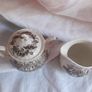 Vintage Staffordshire Royal Mail Sugar Bowl & Cream Jug . Image 3